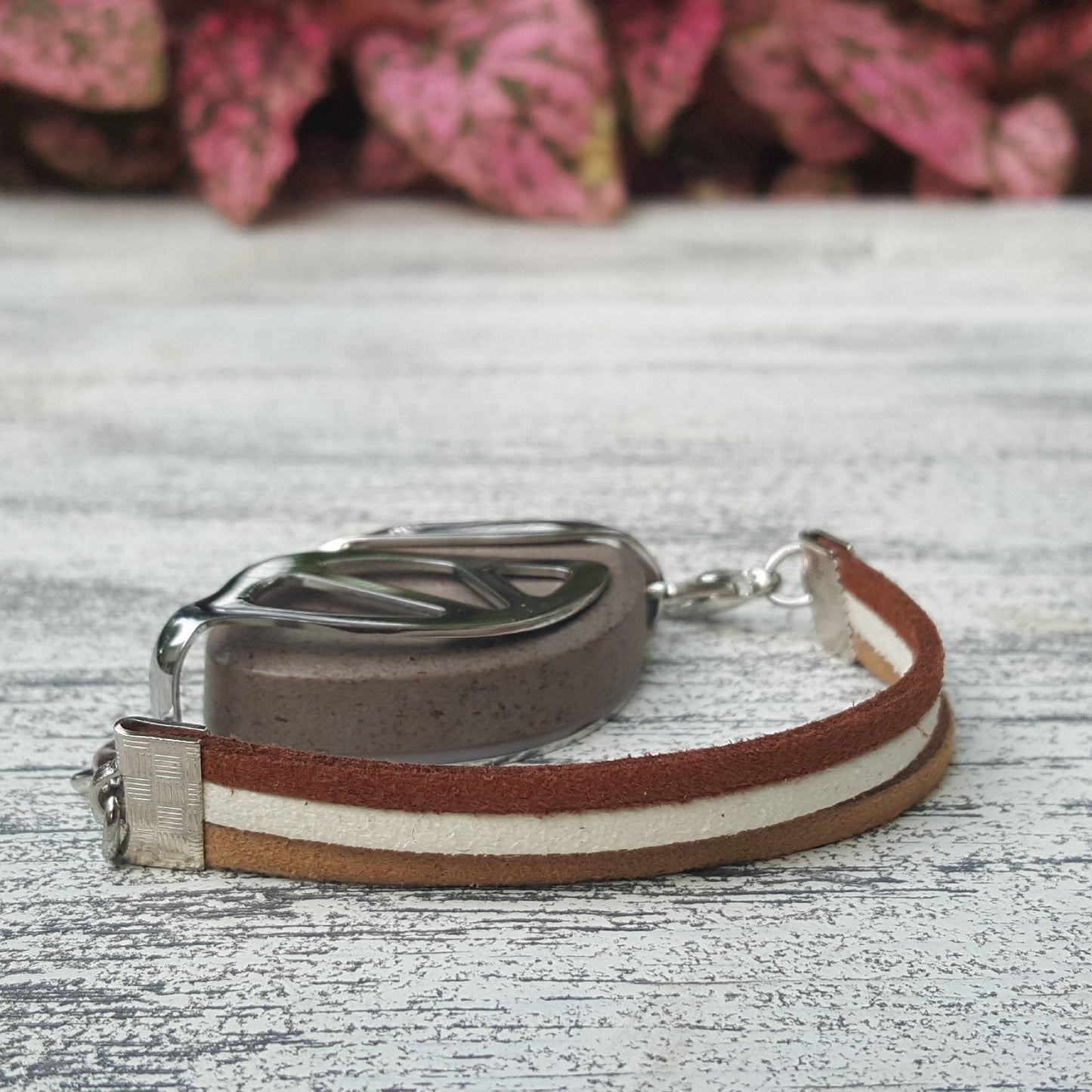 Campfire Faux Suede Bracelet - Bellabeat Leaf and Ivy
