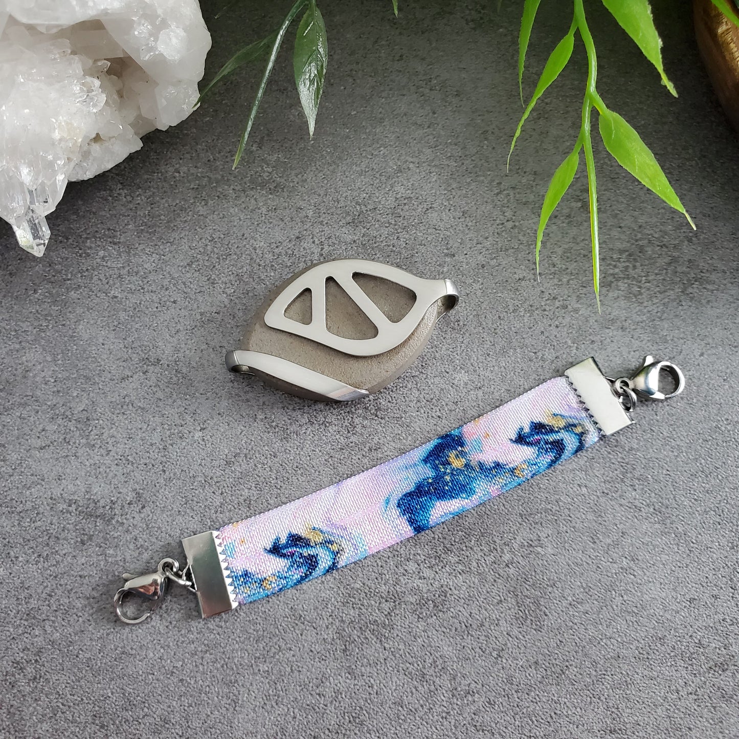 Blue Marble Elastic Bracelet - Bellabeat Leaf and Ivy