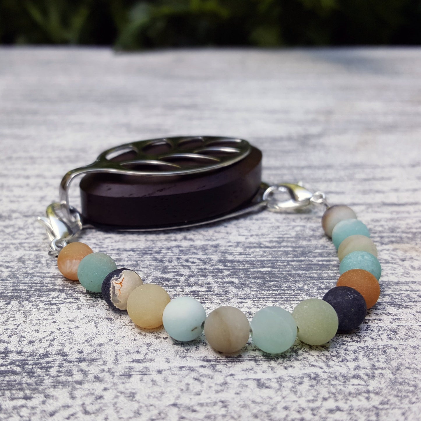 Amazonite Bracelet - Bellabeat Leaf and Ivy