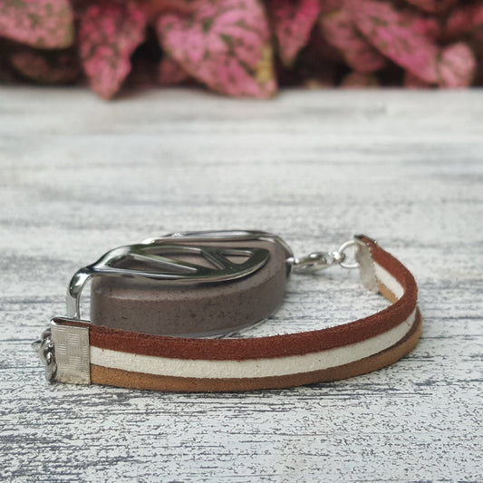Campfire Faux Suede Bracelet - Bellabeat Leaf and Ivy