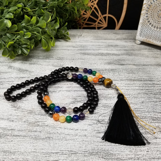 7 CHAKRA - 108 Bead Mala Necklace