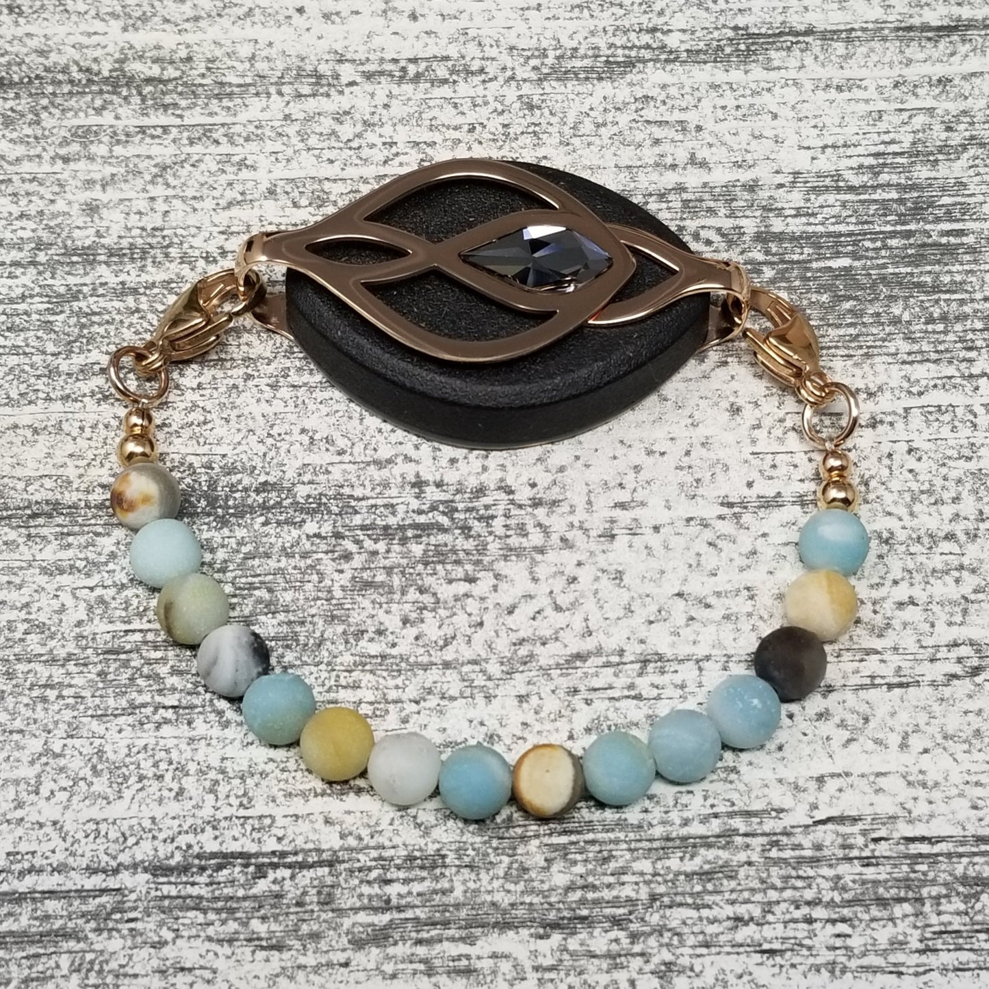Amazonite Bracelet - Bellabeat Leaf and Ivy